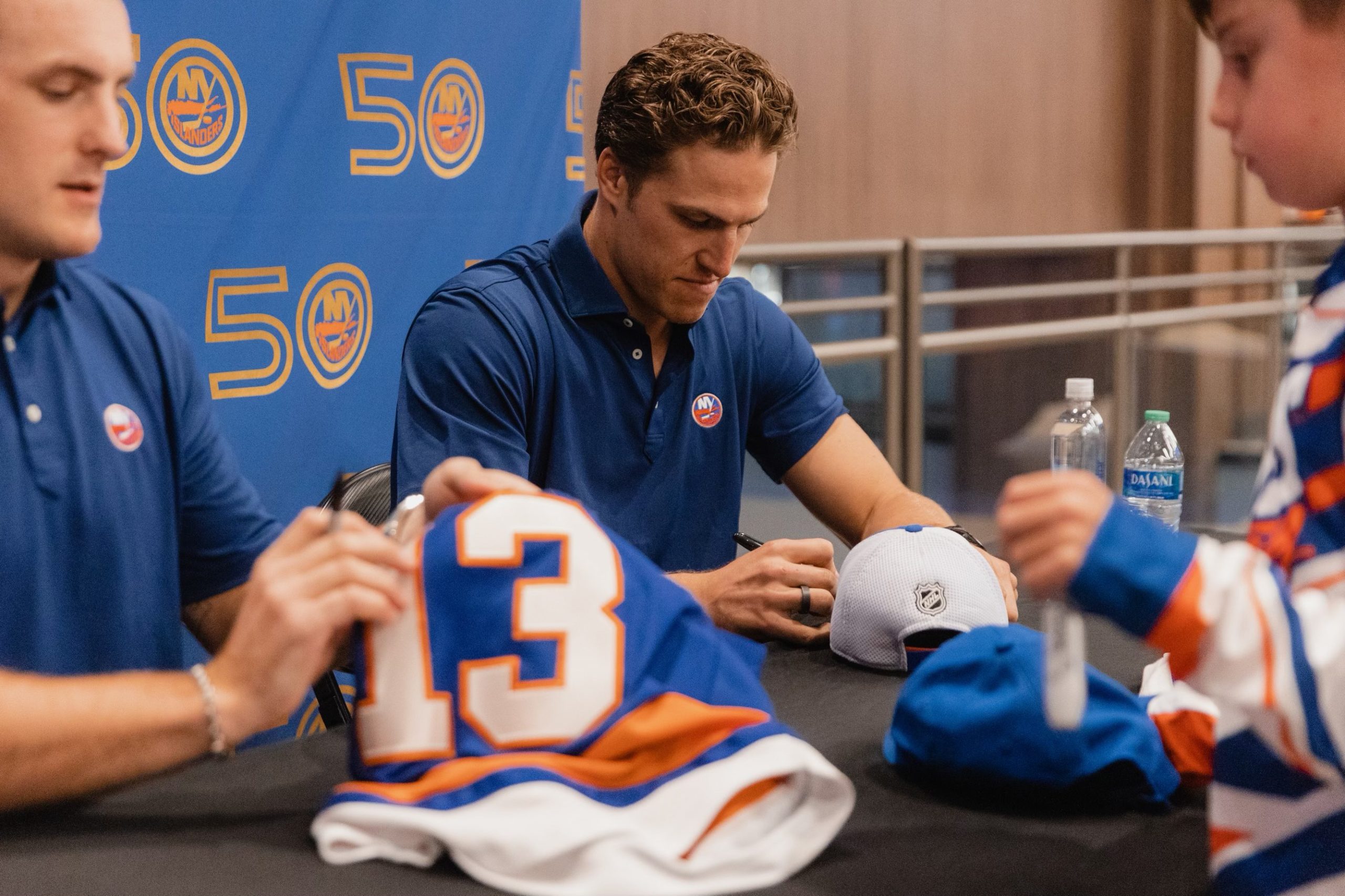 2023 New York Islanders 50 Years Signatures Shirt