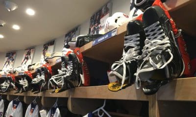 New York Islanders locker room