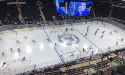 The New York Islanders will face the New York Rangers in an exhibition game