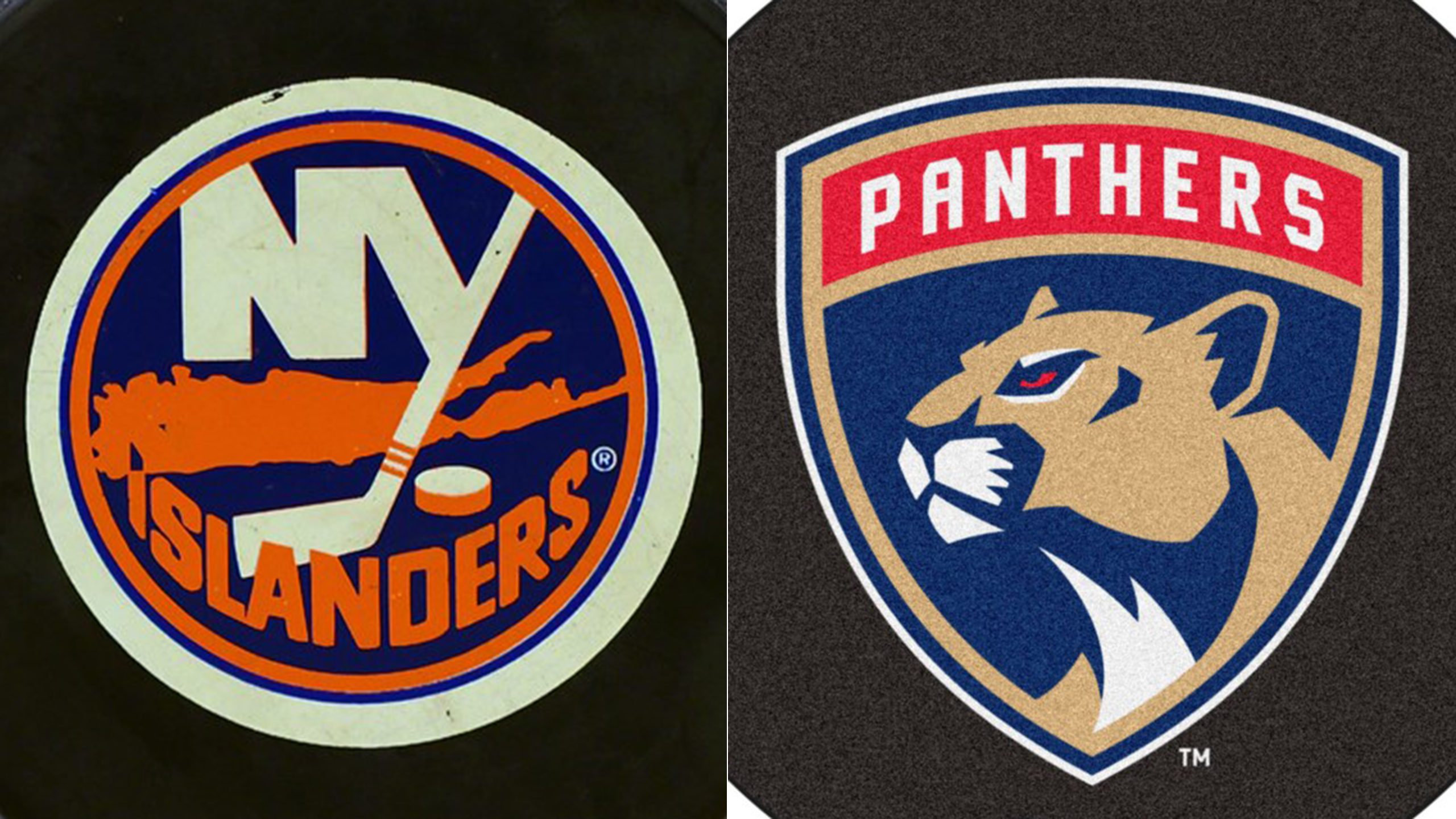 New York Islanders and Florida Panthers logos