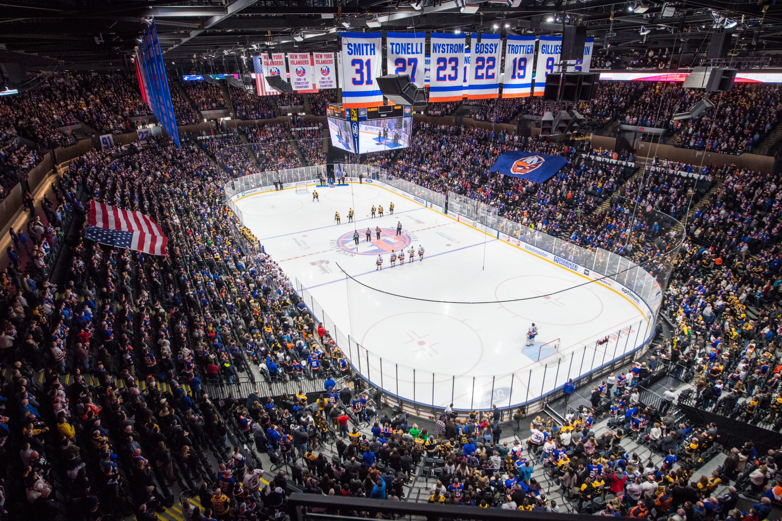 An inside view of the New York Islanders home arena