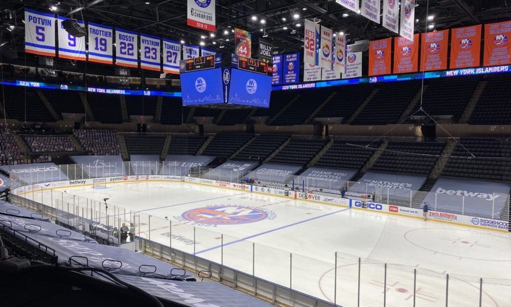 The New York Islanders home rink of Nassau Coliseum