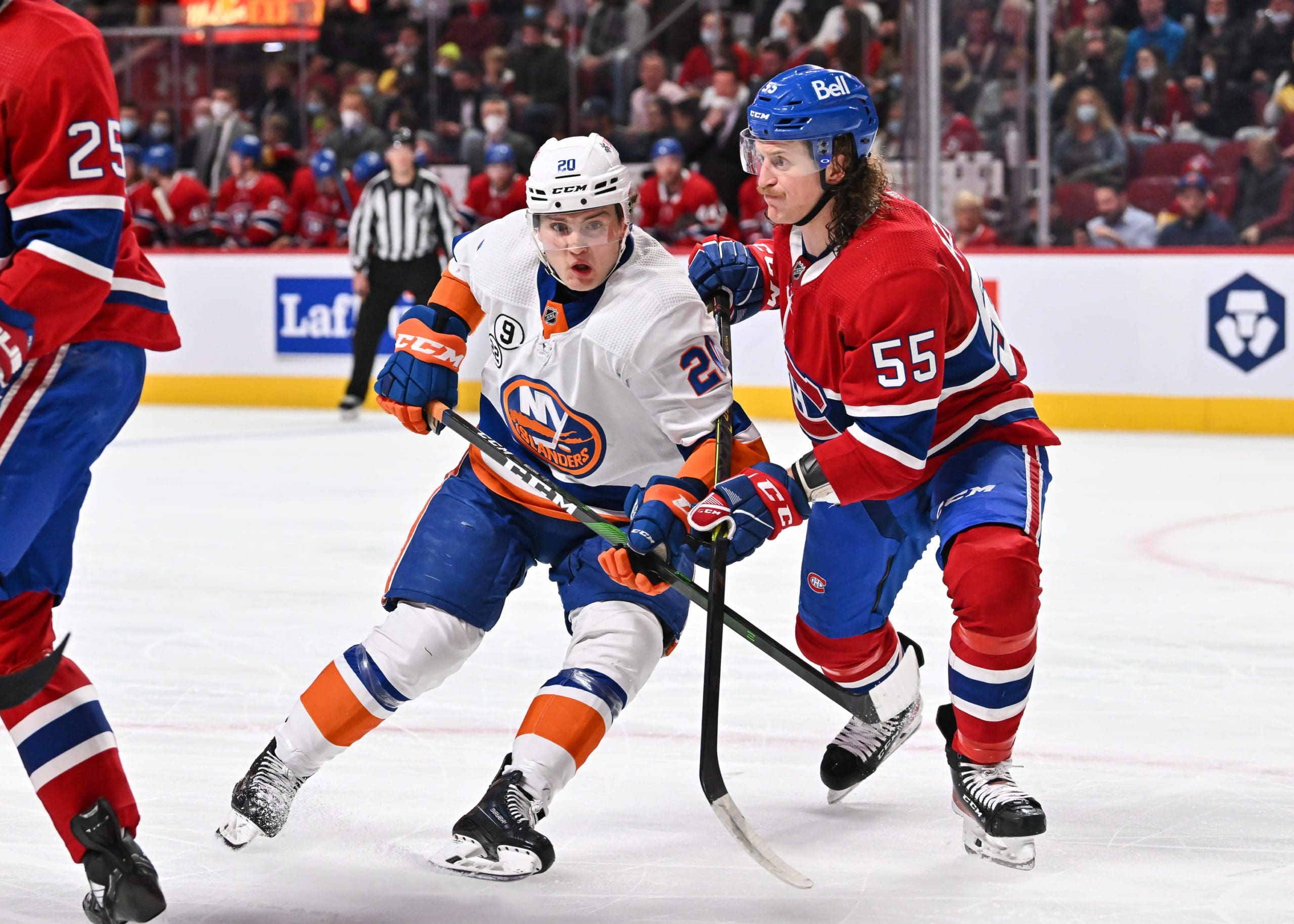 Kieffer Bellows and Michael Pezzetta New York Islanders (Photo- Montreal Canadiens via Twitter)