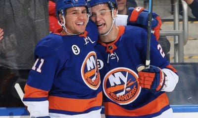New York Islanders Zach Parise & Oliver Wahlstrom