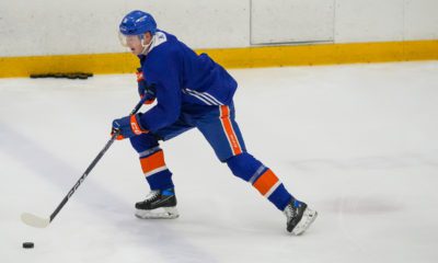 New York Islanders forward Aatu Räty (Photo courtest of New York Islanders Twitter)
