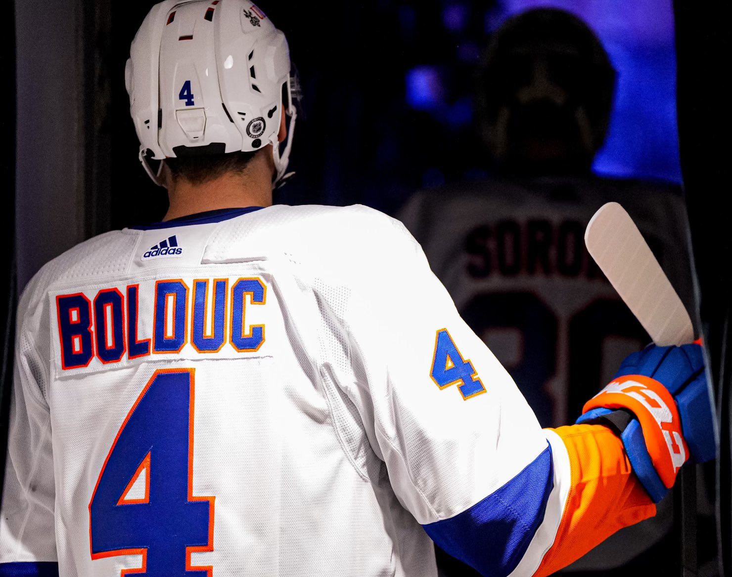 New York Islanders defenseman Samuel Bolduc (Photo courtesy of New York Islanders Twitter)