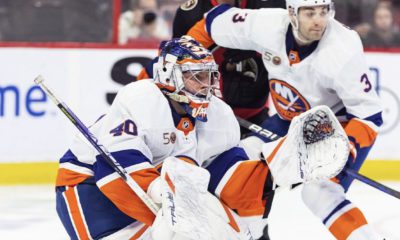 New York Islanders netminder Semyon Varlamov and Adam Pelech (Photo via New York Islanders Instagram)