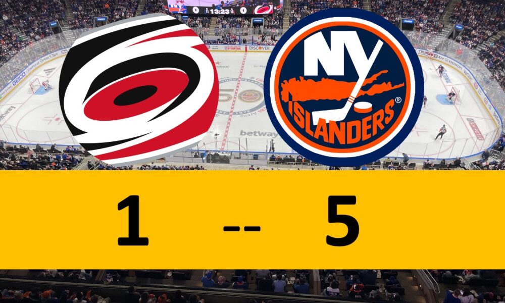 New York Islanders win, Game 3, 5-1, Carolina Hurricanes