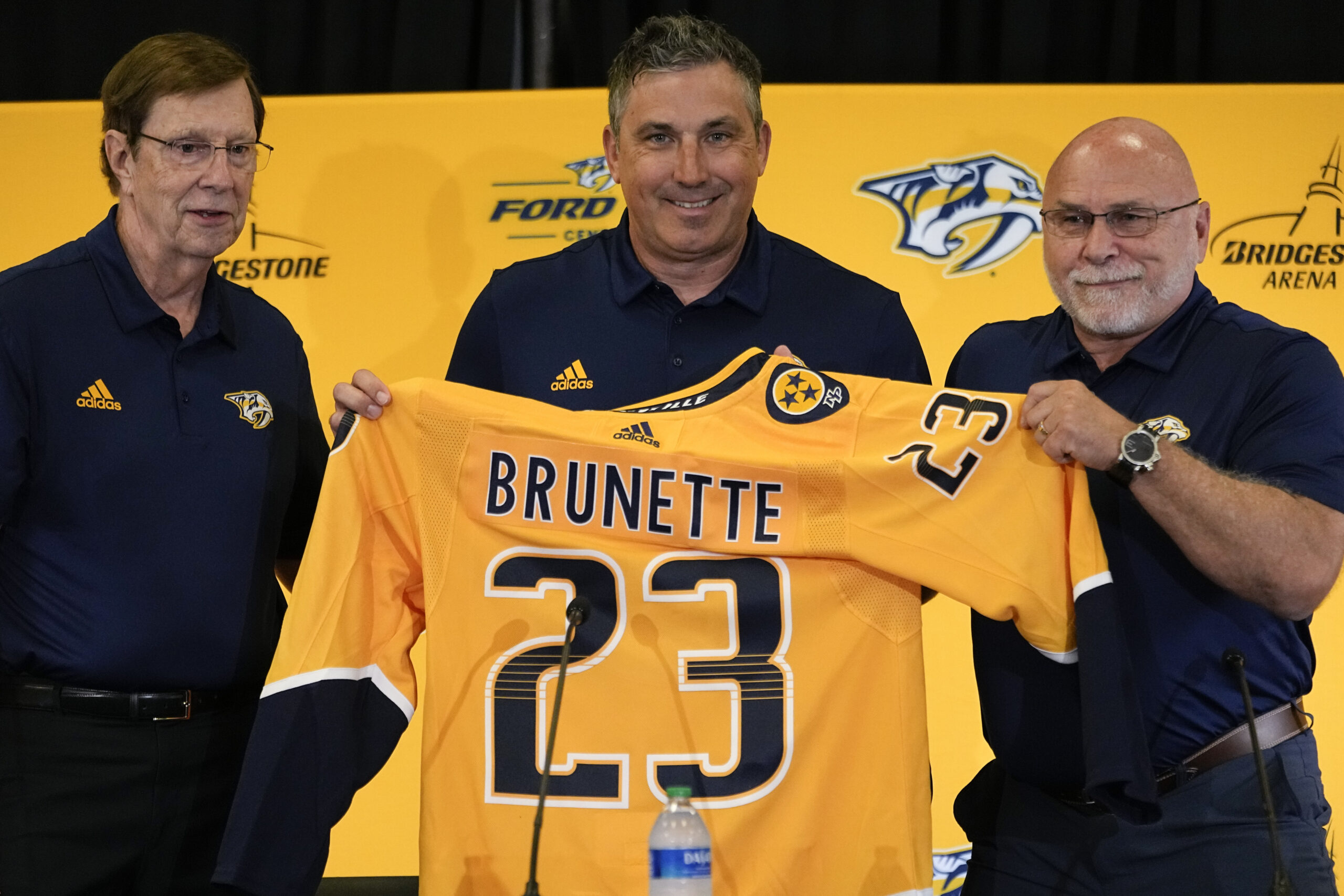 Andrew Brunette was formally introduced as the new head coach of the Nashville Predators on Wednesday.